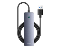Baseus 4w1 UltraJoy Lite 150cm USB-A - 4xUSB 3.0 , USB-C 5V (szary) - 1310886 - zdjęcie 1